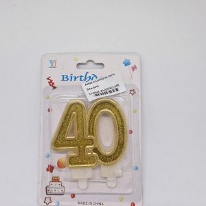Svjećica za tortu broj 40