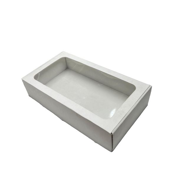 Kartonska kutija s prozorom 39x21x8.5cm - N46B-B - Bijela